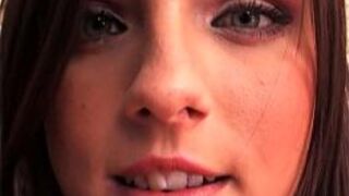 Beautiful girlfriend Kari bares her luscious pussy - porn video