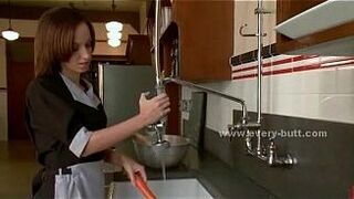 Redhead rough double ass penetration - porn video