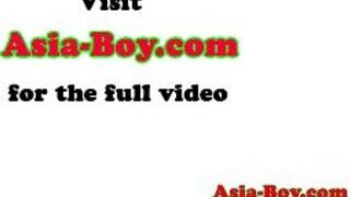 Asian twinks cums after analsex - porn video
