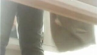 Cute chick trying on clothes in dressing room - porn video