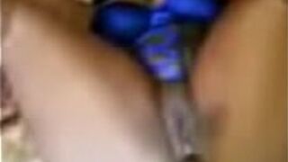 Tied up and fucked with a bottle - porn video