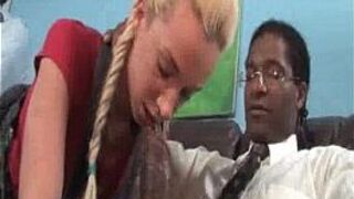 Teen Sucking the Black The - porn video