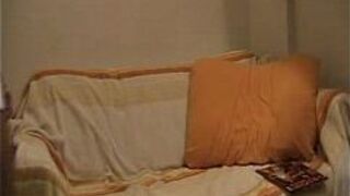 brunette fucked on a sofa - porn video