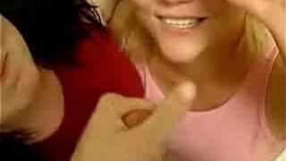 amateur teen threesome blowjob - porn video