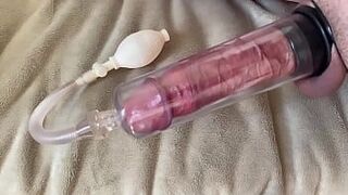 Whipping my pumped cock and balls - porn video